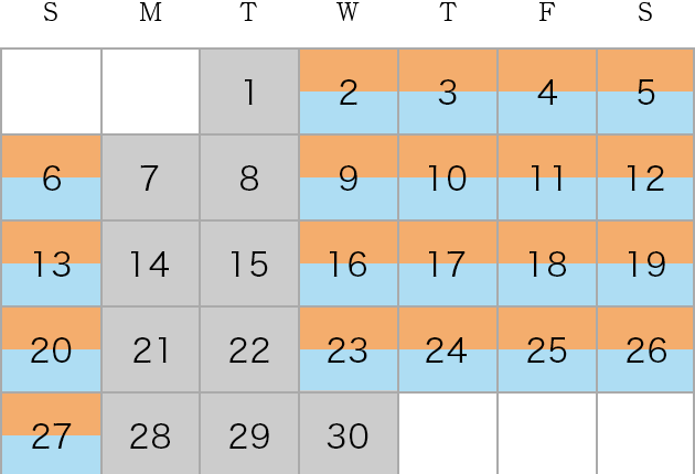 Calendar / september