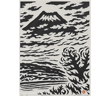 Sasajima Kihei Mount Fuji from Lake Shojin